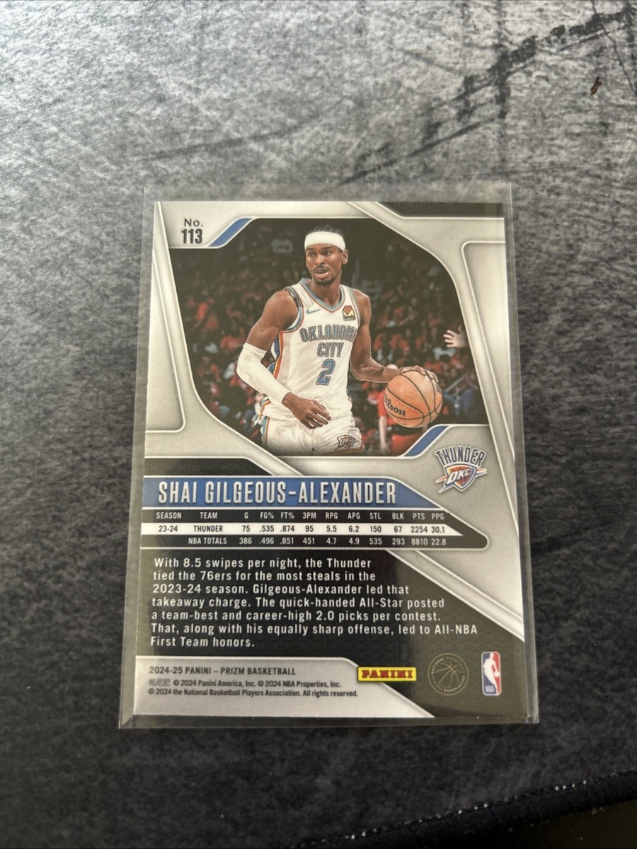2024-25 Panini Prizm - Shai Gilgeous-Alexander #113 Silver