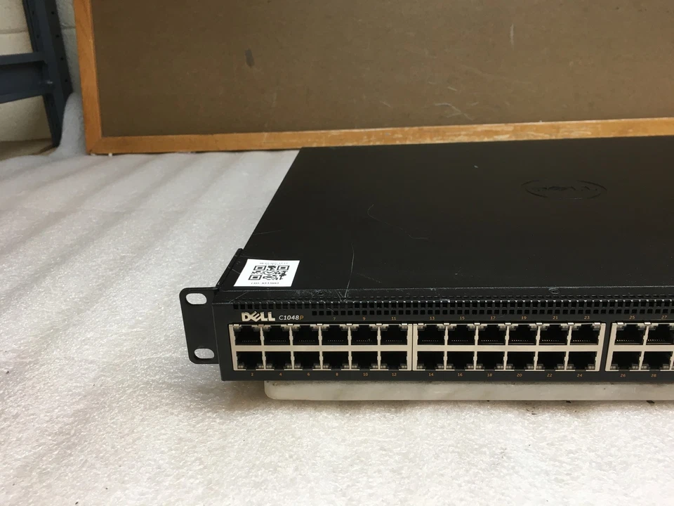 Dell C1048P 48-Port Gigabit Ethernet Network RJ45 and SFP+ Switch w/ Rack Ears - Image 2 of 4