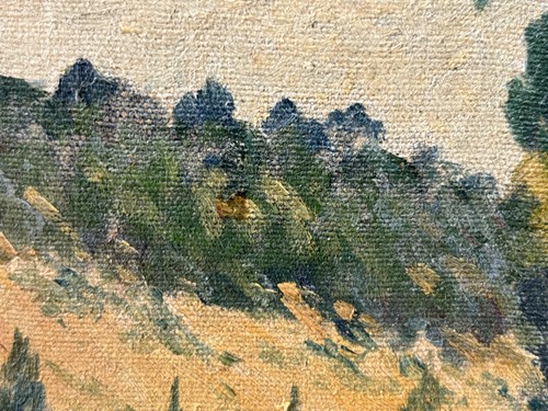 π₯ Fine Antique Old Early California Impressionist Landscape Oil Painting, 1940s - Picture 8 of 22