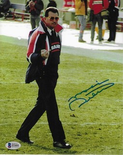 MIKE DITKA Signed Chicago BEARS Finger 8X10 PHOTO Beckett (BAS)