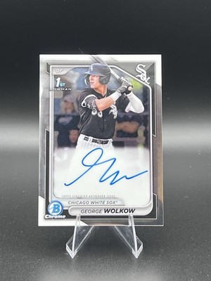 2024 Bowman 1st Chrome Auto George Wolkow #CPA-GWO Chicago White Sox