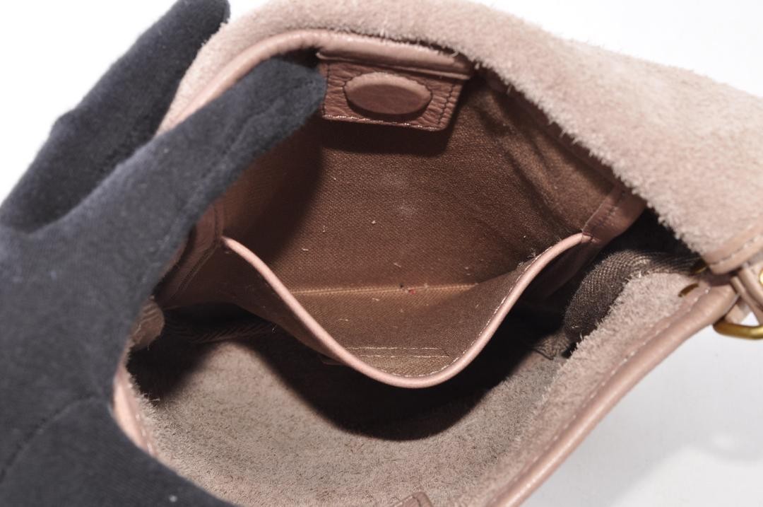 archive agnès b. leather shoulder bag black smooth leather shoulder bag