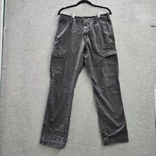 Old Navy Men Pants 30X32 Gray Cargo Y2K Straight Droit Outdoor Canvas Utility