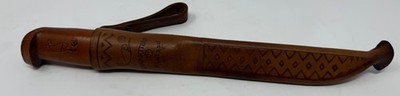 Rapala Finland J Marttiini Ground Stainless Filet Knife Leather Sheath 6''