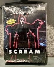 1997 Scream Fun World S 4/6 Costume Complete Ghostface Belt Mask Original