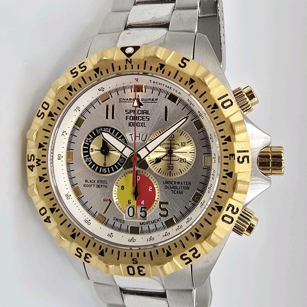 Chase-Durer Special Forces 1000XL UDT Chronograph Men's Watch 45mm
