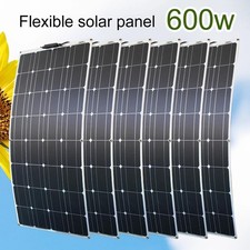 Pannello Solare 12V Flessibile 600W 100W 200W 300W 400W 500W Pieghevole Impermeabile Monoc