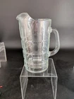VTG Anchor Hocking Tartan Manchester Clear 50 oz. Heavy Glass Pitcher 9-1/2"