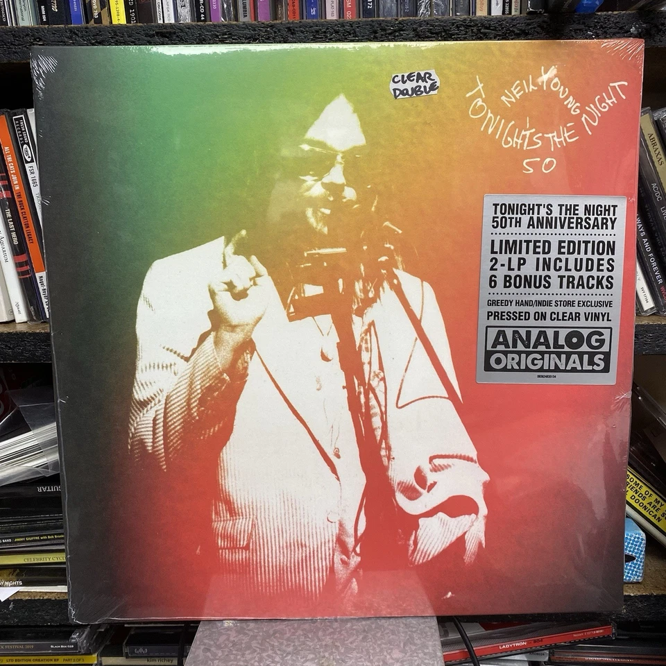 NEIL YOUNG - Tonight's The Night (NEW CLEAR VINYL 2 LP SET)  28/11/ 50th ANNIV) - Image 2 of 4