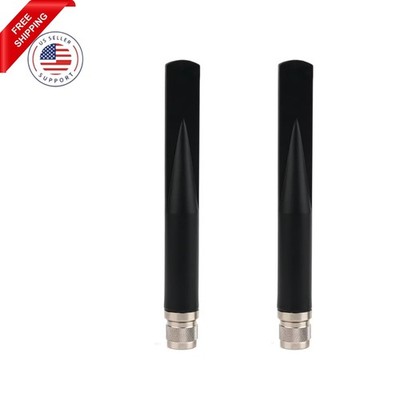 2 Pack Omni 5dBi Meshtastic 915MHz Lora 802.11ah Antenna with N Male Connecto...