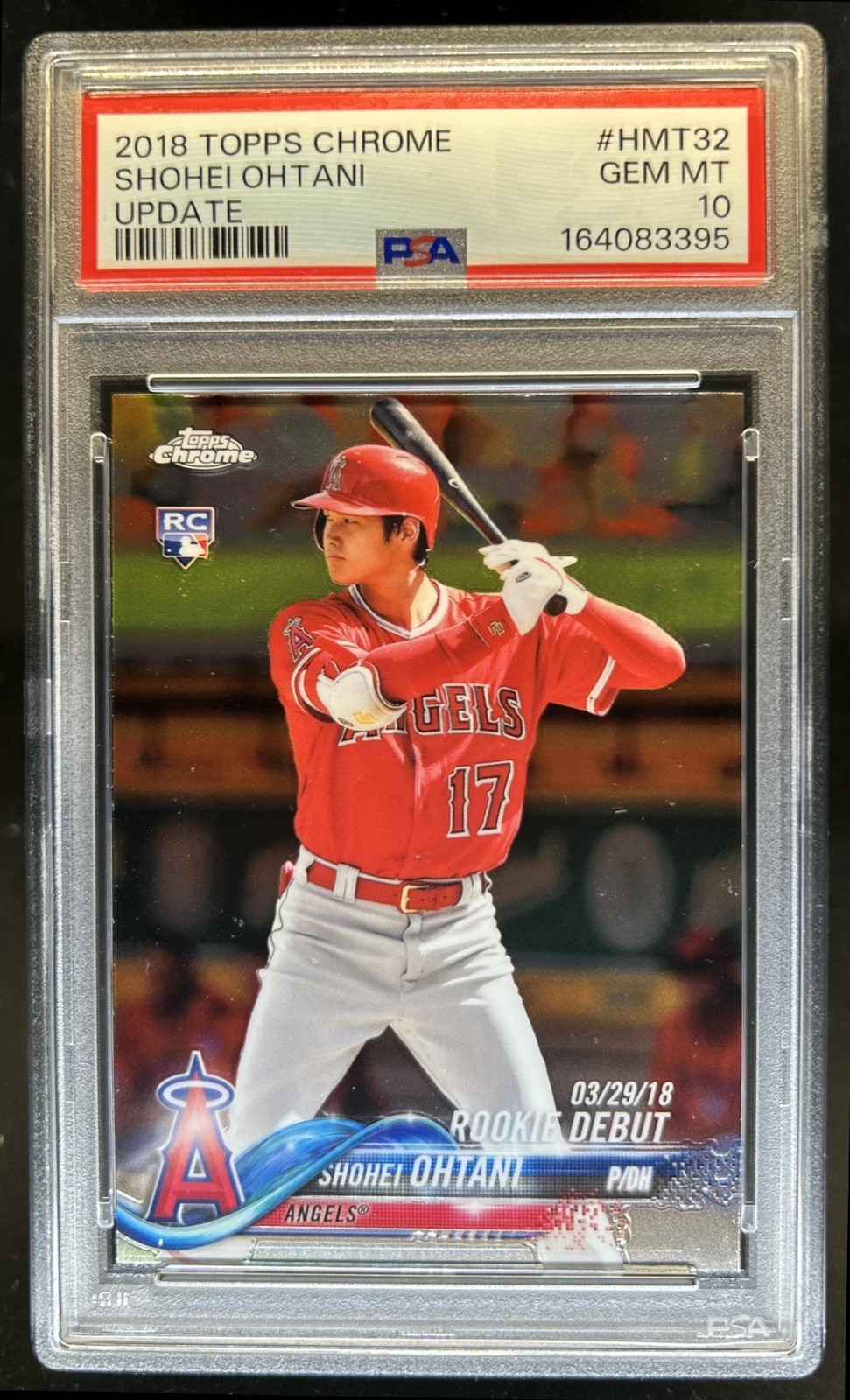 2018 Topps Chrome Update Shohei Ohtani Rookie RC #HMT32 Angels PSA 10 GEM MINT