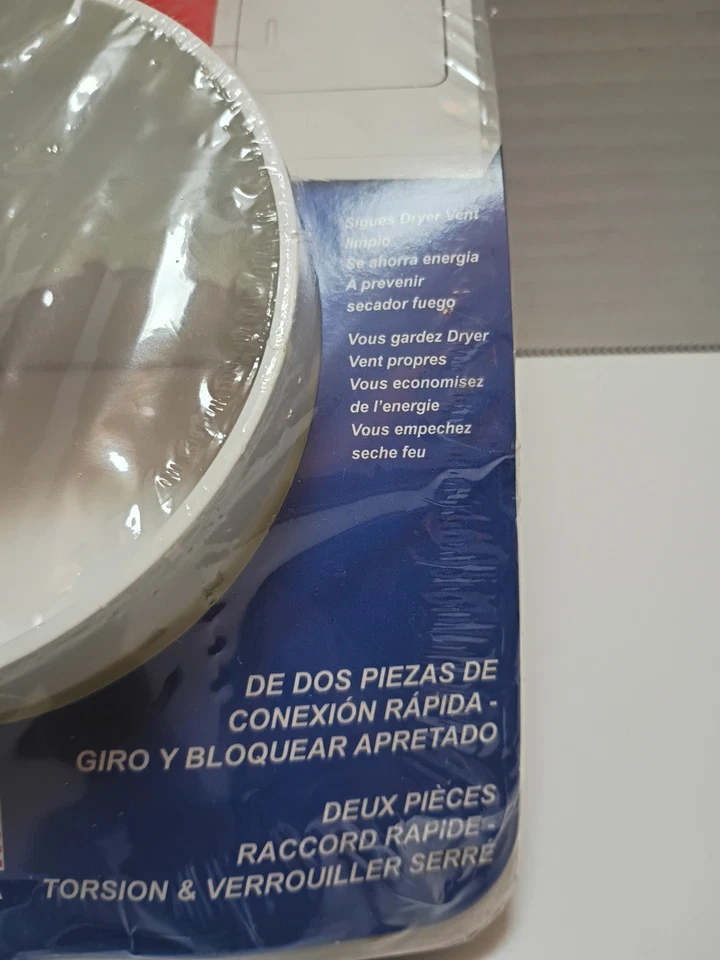 Base secadora blanca ventilación secadora conexión rápida se adapta a tubos de 4" 6" en general  Foto 3 de 4