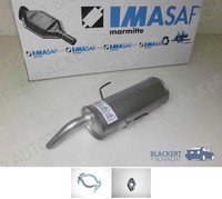 Imasaf ESD Auspuff Endtopf für Citroen Saxo 1.0/1.1/1.4/1.6 Ohne Chromblende