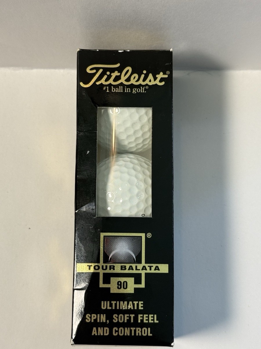 Titleist Tour Balata 90 Compression Vintage Golf Balls 3 Pack New