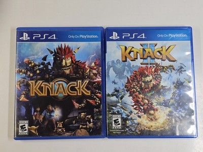 Knack I & Knack II PS4 CIB Bundle (Sony PlayStation 4) Complete In Box, Tested