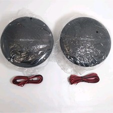 West Marine 1985025l Marine Stereo Speakers Waterproof Set 2 Black WM-6500BK