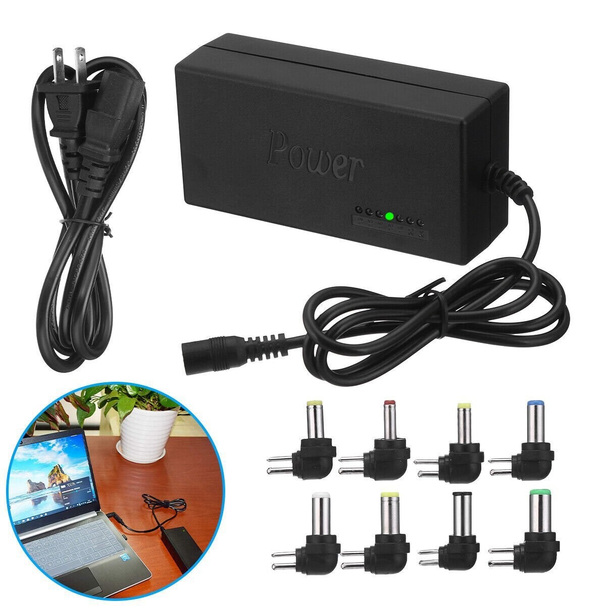 96W Universal Power Supply Charger for Laptop & Notebook AC/DC Power