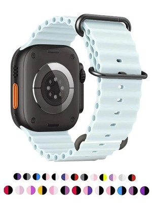 Ocean Band for Smart Watch Ultra 3/11/10/9/8/7/6/SE Silicone Strap Waterproof