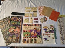 Graphic 45 Charmed Collection Halloween Scrapbooking Paper Embellishments