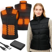 🔥🔥Heated Vest 8 Heating Zones With 10000mAh Battery Pack Electric Heating Vest