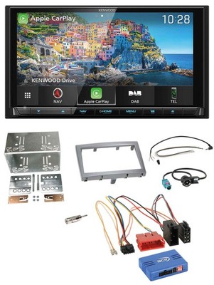 Kenwood Bluetooth Lenkrad 2DIN USB TMC DAB Navigation für Porsche Boxster 2004-2