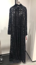Valentino Evening Shirt Dress Kaftan Black Dress Gown- BNWT- RRP$10,200 AUD
