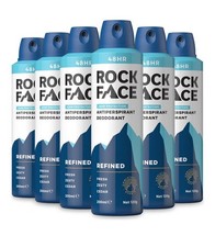 Rock Face Men's Antiperspirant Deodorant - Sandalwood & Cedar, 200ml, 6-Pack