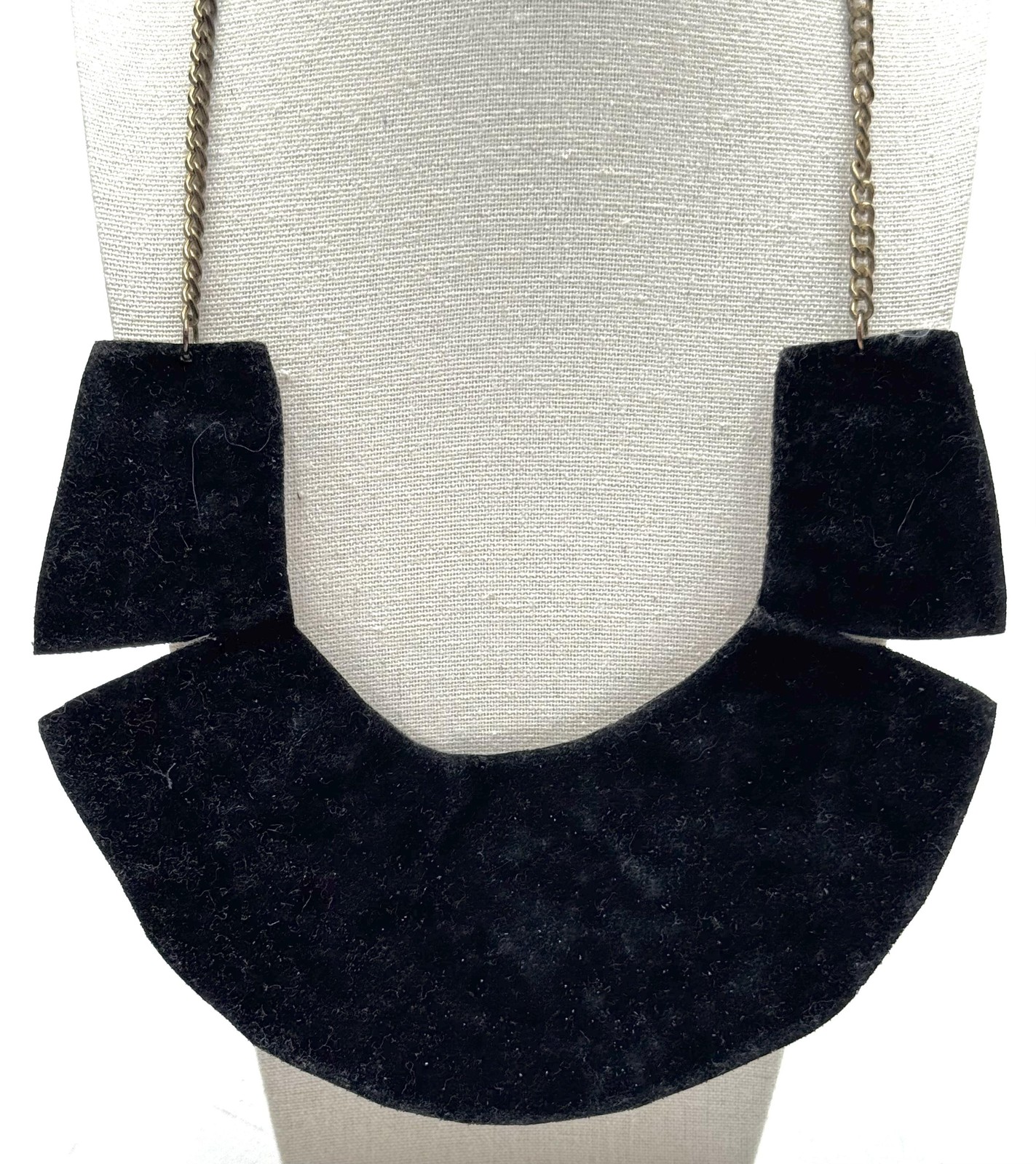 Statement Bib Necklace Rhinestone Sequin Collar M… - image 6