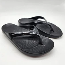 Oofos Ooriginal Flip Flop Recovery Sandals Women's 6 Black Thong Comfort Shoes