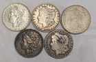 5 Morgan Silver Dollars - 5 Coin Lot - SKU85