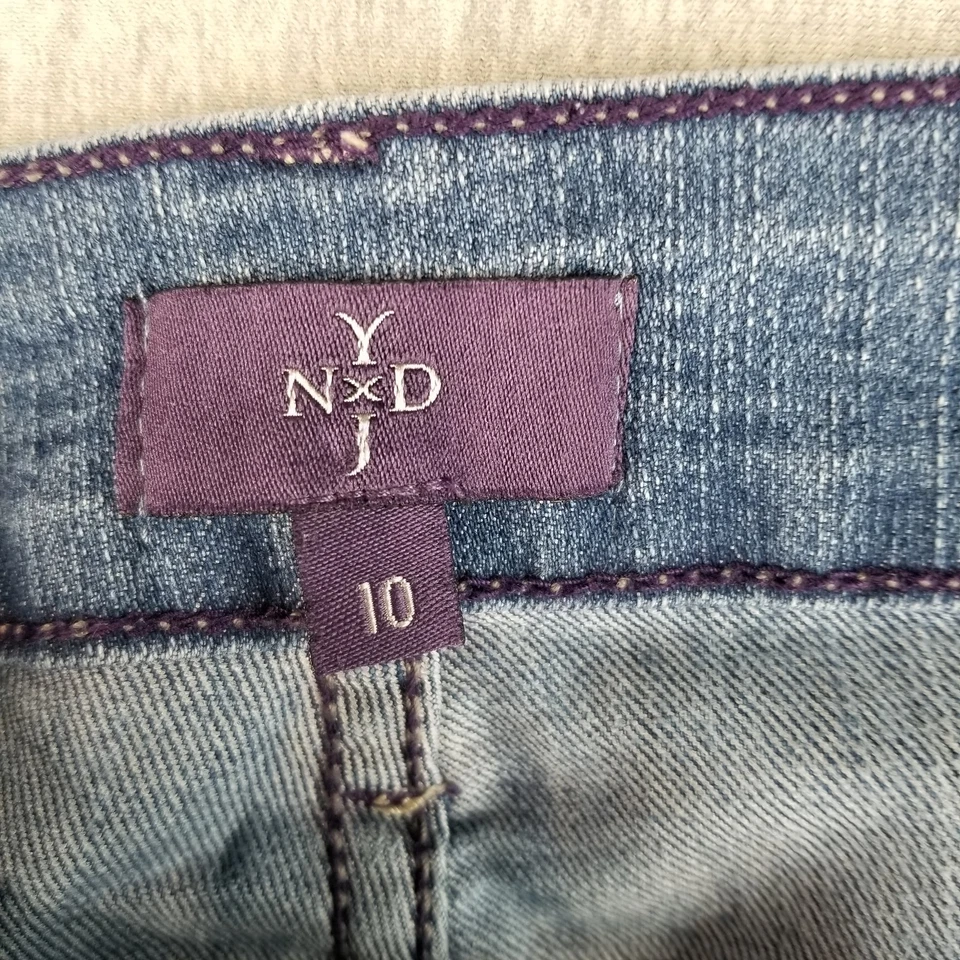 NYDJ Jeans Womens Sz 10 Straight MedWash Normcore Cute Trendy Comfy Stylish Nice - Image 4 of 4