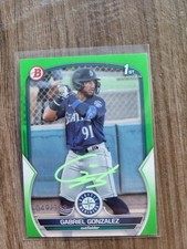 Gabriel Gonzalez Signed 2023 1st Bowman Baseball Card BP-133 Twins /399