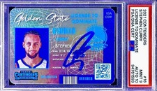 POP 1 PSA 9 Auto 10 Stephen Curry 2021 Contenders License to Dominate CASE HIT