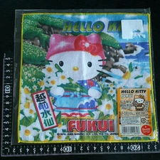 Handkerchief Sanrio Hello Kitty TFukui Prefecture Echizen Daffodil Made in Japan