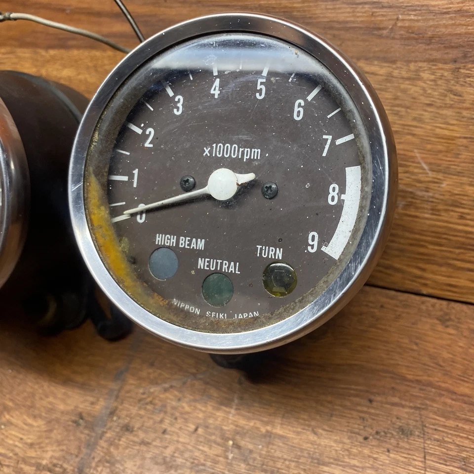 1982 SUZUKI SP 500 DR500 Clocks Gauges Tachometer Speedometer 21,689KM OEM B5A - Изображение 4 из 4