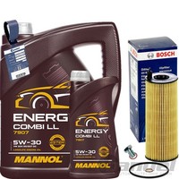 Bosch ÖLfilter+Mannol Combi Ll ÖL Passend FüR Bmw X3 E83 Xdrive 20D+2.0Sd 177PS
