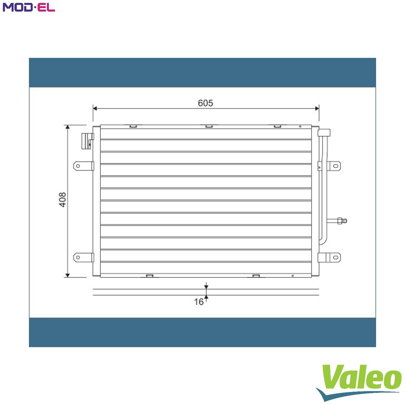 CONDENSER AIR CONDITIONING 818190 FOR SEAT AUDI A4/S4/Convertible CAGC 2.0L 4cyl - Image 5
