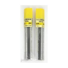 2 Tubes PENTEL Super Hi-Polymer Lead 0.9 mm 2H