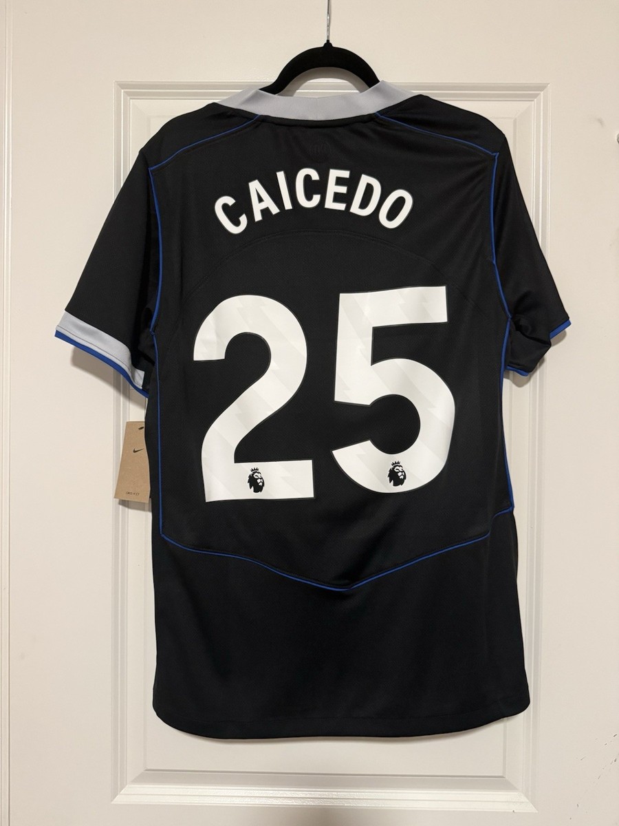 Chelsea FC CAICEDO 25 長袖シャツ Nike Chelsea FC Moises Caicedo 25 Black Soccer Jersey FIFA CWC