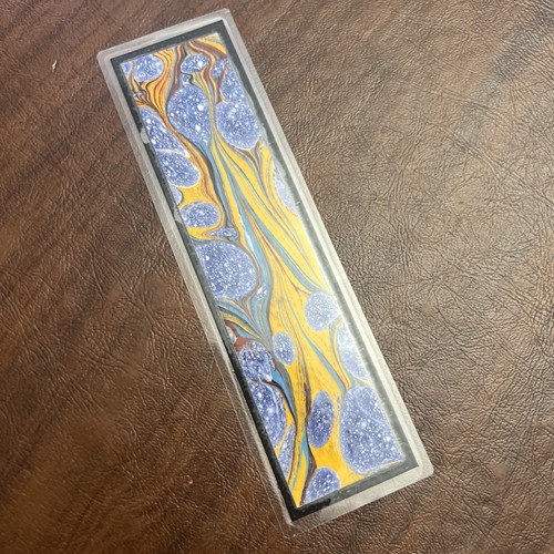 Handmade Ebru Style Bookmark - 第 3/4 張圖片