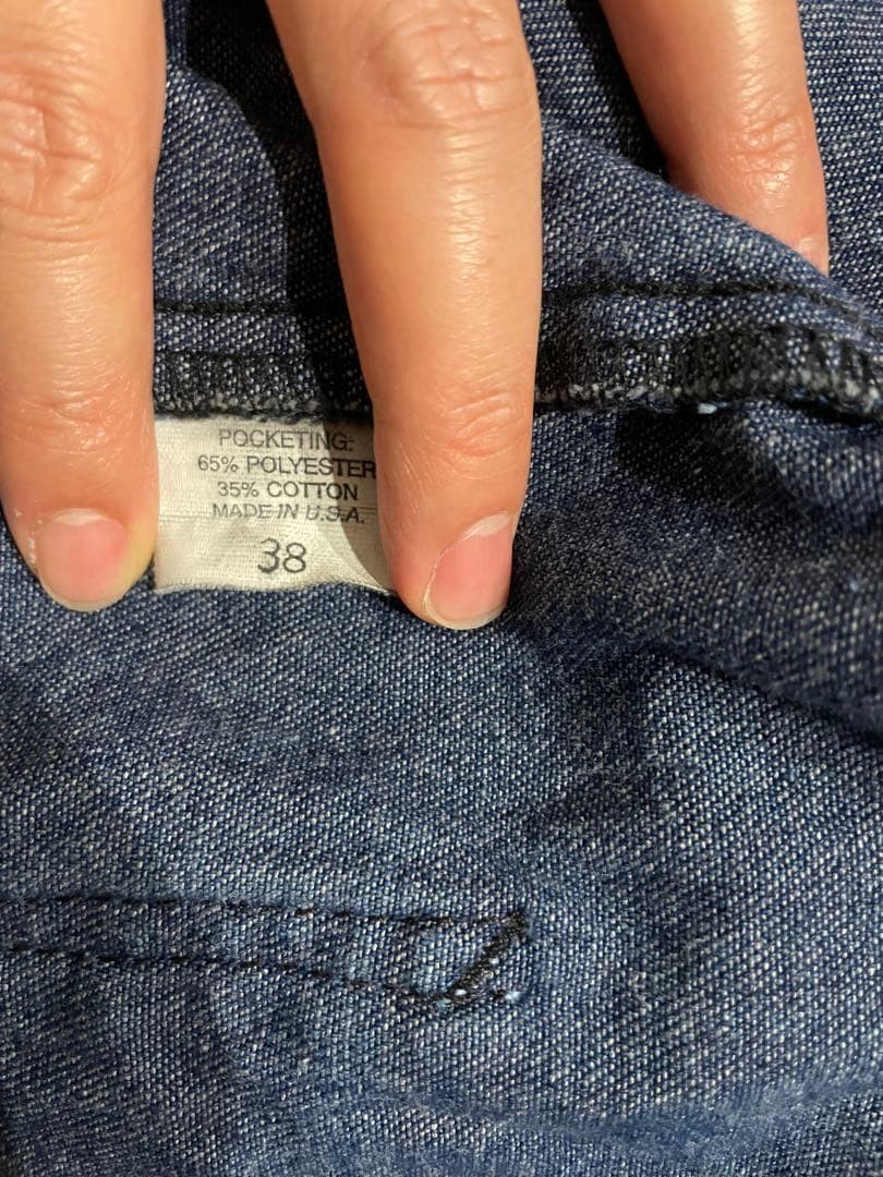 POINTER Brand Dark Denim Coverall Jacket Size L w… - image 6