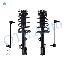 4 Front Sway Bar Link-Quick Complete Strut-Coil Spring For 2010-2015 Lexus RX350