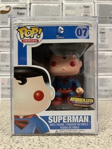 Funko Pop Dc Comics Superman Bedrock City Exclusive #07 HTF 🔥 🔥