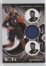 2020-21 Panini Noir Newsreels Jerseys 22/75 RJ Barrett #NRJ-RJB 04tw