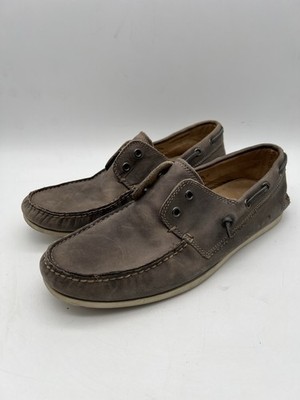 John Varvatos Boat Laceless Loafer Shoes Gray  Size: 8