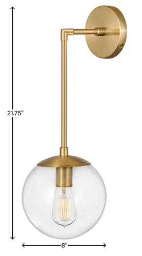 Hinkley Warby 21 3/4" High Heritage Brass Wall Sconce - Picture 3 of 7