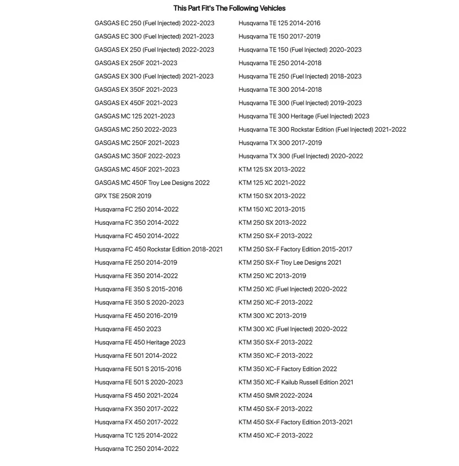 Tusk Swing Arm Guards Black For HUSQVARNA TE 250 2014-2018 - Imagem 2 de 4