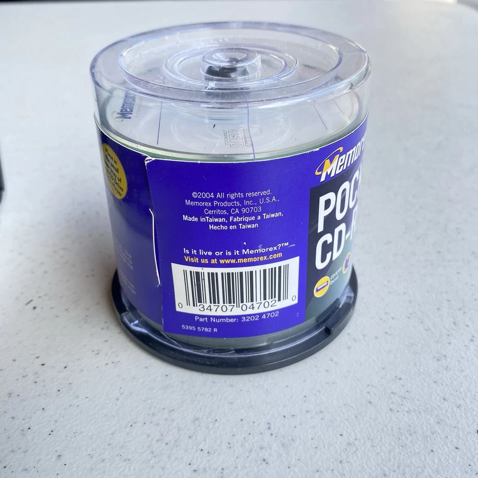 Memorex Pocket CD-R 50 Pack of Discs 24 min 24X Multi Speed Brand New Sealed - Image 4 of 4