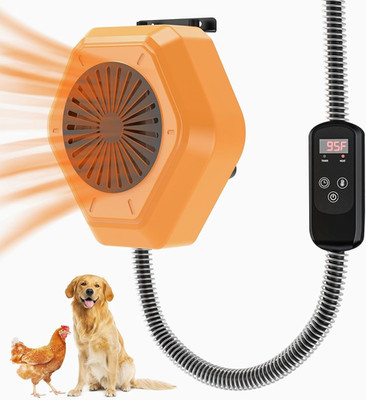 800W Outdoor Pet Heater with Waterproof Control & 10ft Anti-Bite Cord