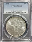 1898 Morgan Dollar PCGS MS-64 Blast White